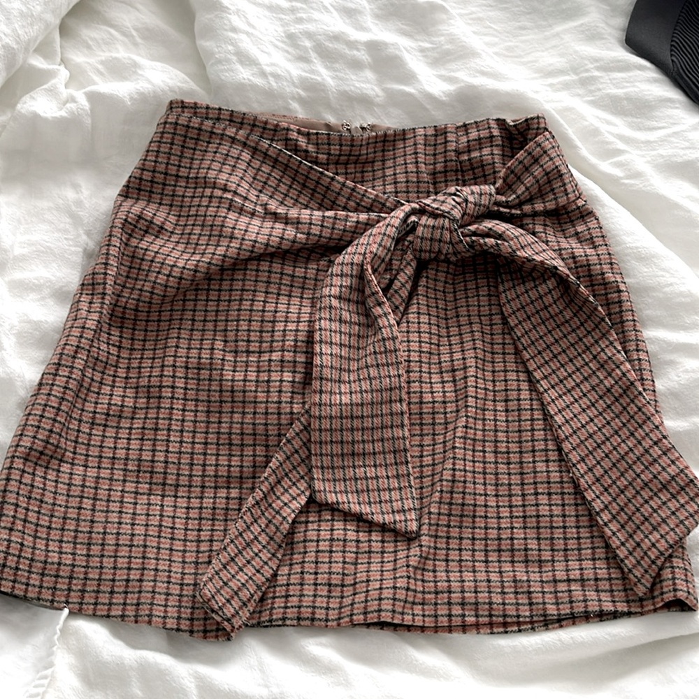 Wilfred flannel mini skirt size 2